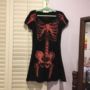 Kreepsville Skeleton Halloween Dress